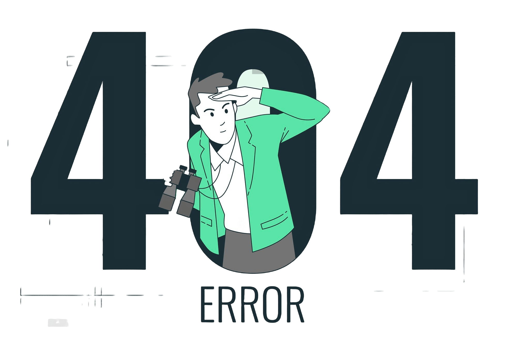 404 error page not found illustration with a modern design.